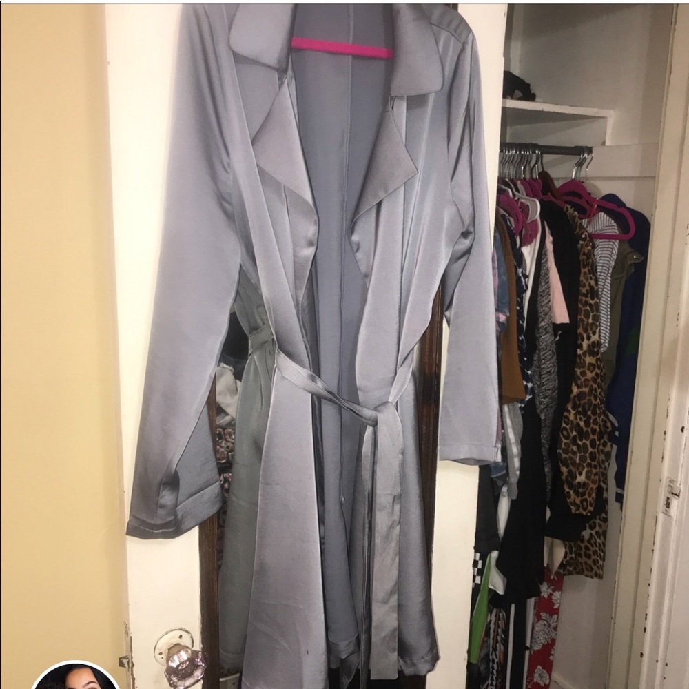 Silky duster coat